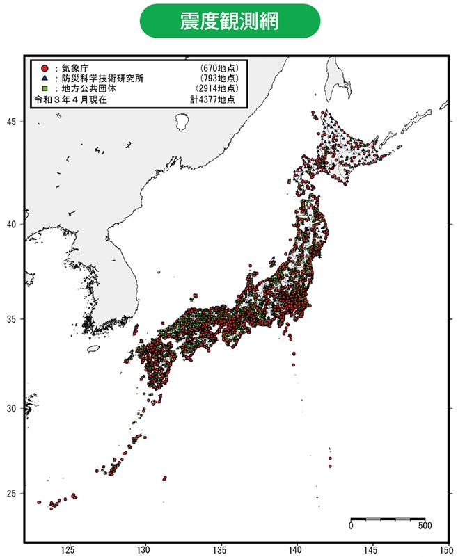震度観測網