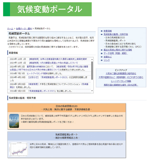 気候変動ポータル